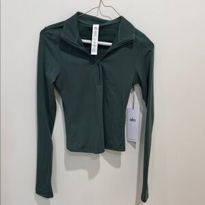 ALO Yoga Forest Green Long Sleeve Top